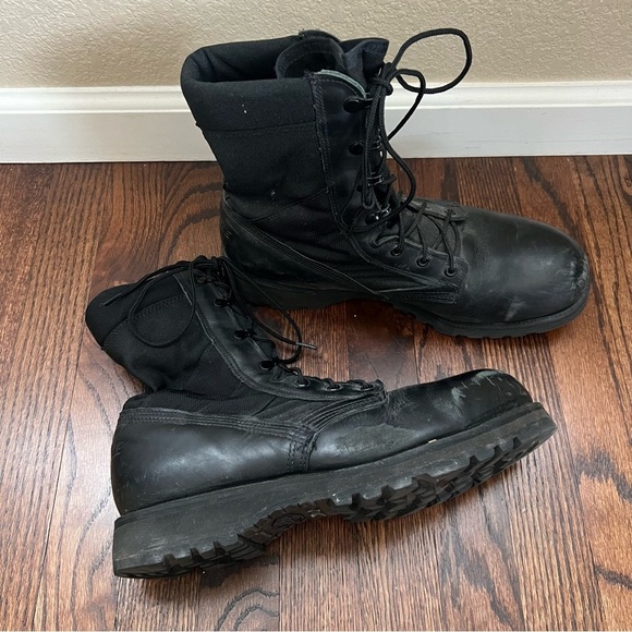 Belleville Steel Toe Hot Weather Combat Boots Men Sz 10.5 R Black 220 TRP ST, - Picture 13 of 16